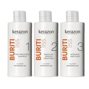 Brazilian Keratin Treatment Kit Keratina Kerozon Buriti Liss Pro All Hair Types